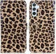 Samsung Galaxy A24 Hoesje Portemonnee Book Case Luipaard Print afbeelding 1