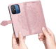 Xiaomi Redmi 12C Hoesje Mandala Book Case met Pasjeshouder Roze Goud afbeelding 5