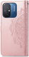Xiaomi Redmi 12C Hoesje Mandala Book Case met Pasjeshouder Roze Goud afbeelding 9