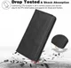 Motorola Moto G13 / G23 Vintage Portemonnee Hoesje Zwart afbeelding 4