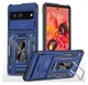 Google Pixel 7a Hoesje met Camera Slider en Kickstand Ring Blauw afbeelding 1