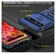 Google Pixel 7a Hoesje met Camera Slider en Kickstand Ring Blauw afbeelding 3