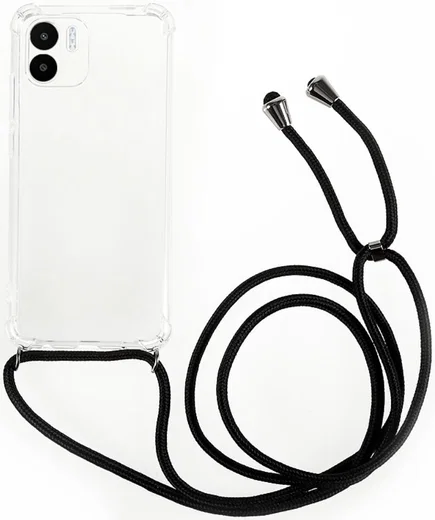 Xiaomi Redmi A1/A2 Hoesje Flexibel TPU met Koord Transparant afbeelding 1