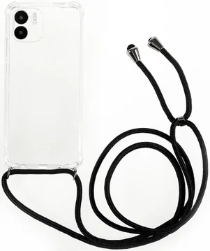 Xiaomi Redmi A1/A2 Hoesje Flexibel TPU met Koord Transparant