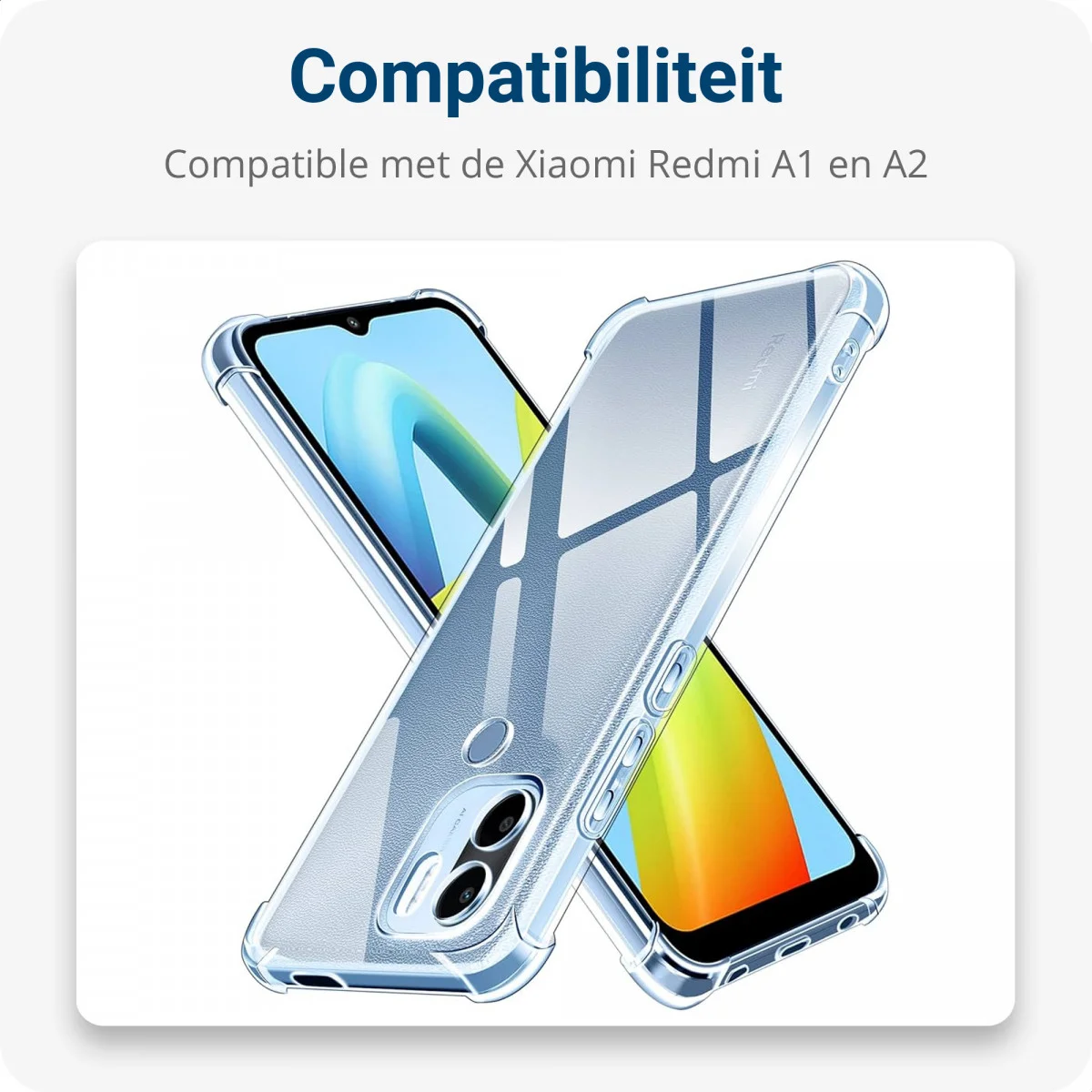 Xiaomi Redmi A1/A2 Hoesje Flexibel TPU met Koord Transparant afbeelding 4