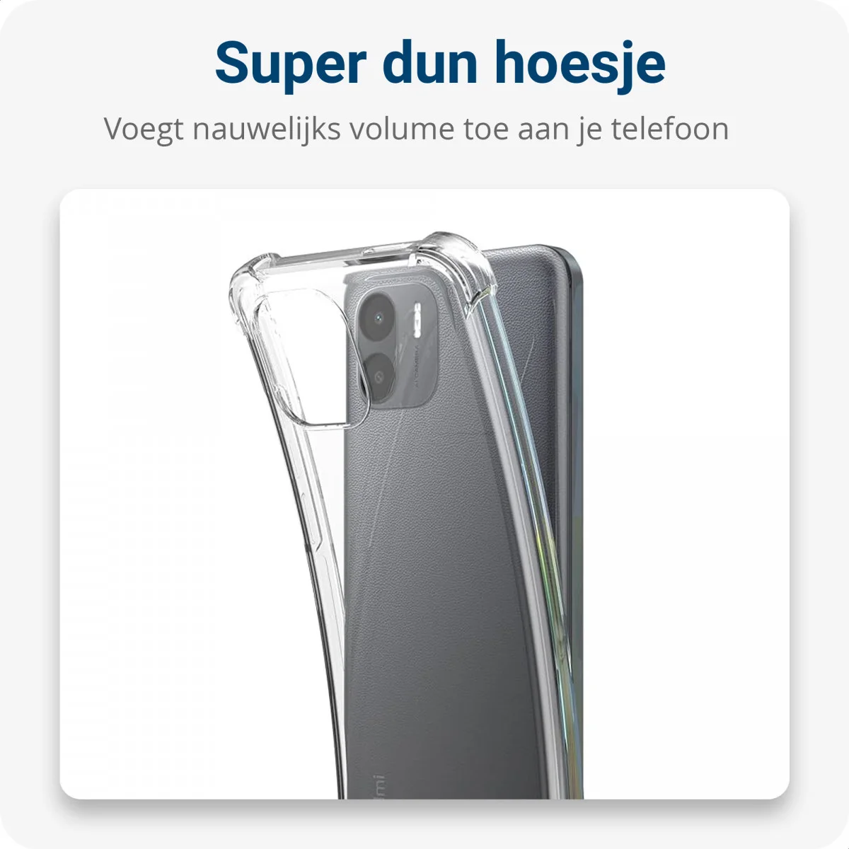 Xiaomi Redmi A1/A2 Hoesje Flexibel TPU met Koord Transparant afbeelding 5