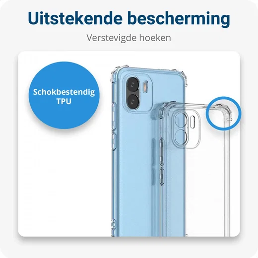 Xiaomi Redmi A1/A2 Hoesje Flexibel TPU met Koord Transparant afbeelding 2