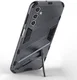 Samsung Galaxy A24 Hoesje Shockproof Kickstand Back Cover Blauw afbeelding 3