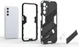 Samsung Galaxy A24 Hoesje Shockproof Kickstand Back Cover Blauw afbeelding 4