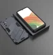 Samsung Galaxy A24 Hoesje Shockproof Kickstand Back Cover Blauw afbeelding 7