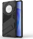 Honor Magic5 Lite Hoesje Shockproof Kickstand Back Cover Zwart