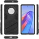 Honor Magic5 Lite Hoesje Shockproof Kickstand Back Cover Zwart afbeelding 8