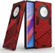Honor Magic5 Lite Hoesje Shockproof Kickstand Back Cover Rood afbeelding 2