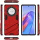 Honor Magic5 Lite Hoesje Shockproof Kickstand Back Cover Rood afbeelding 8