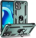 Motorola Moto G 5G (2023) Hoesje met Magnetische Kickstand Ring Groen
