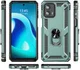Motorola Moto G 5G (2023) Hoesje met Magnetische Kickstand Ring Groen afbeelding 7