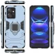 Xiaomi Redmi Note 12 4G Hoesje Magnetische Kickstand Back Cover Blauw afbeelding 6