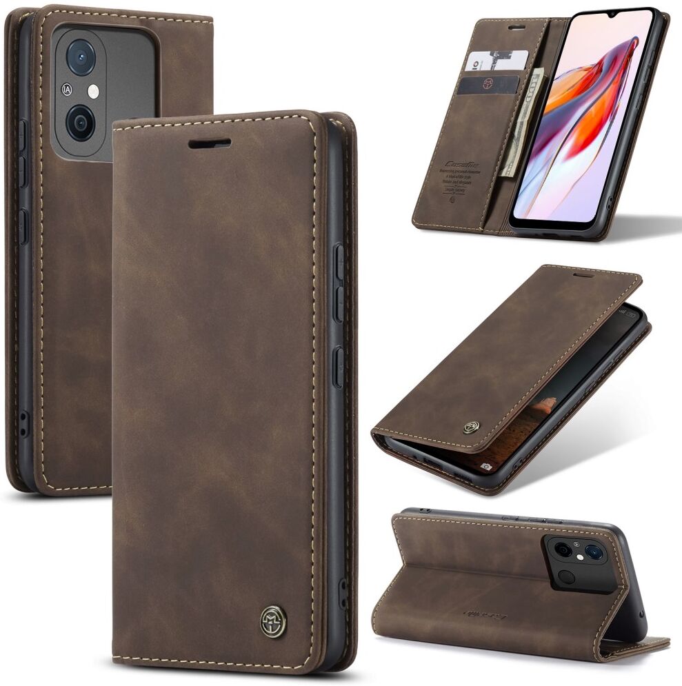 CaseMe 013 Xiaomi Redmi 12C Book Case met Pasjeshouder Coffee afbeelding 9