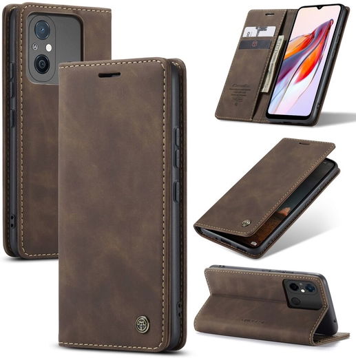 CaseMe 013 Xiaomi Redmi 12C Book Case met Pasjeshouder Coffee afbeelding 9
