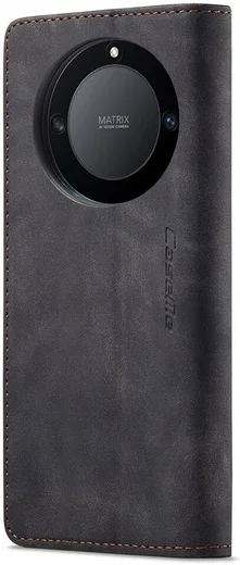 CaseMe 013 Honor Magic5 Lite Hoesje Book Case met Pasjeshouder Zwart afbeelding 10