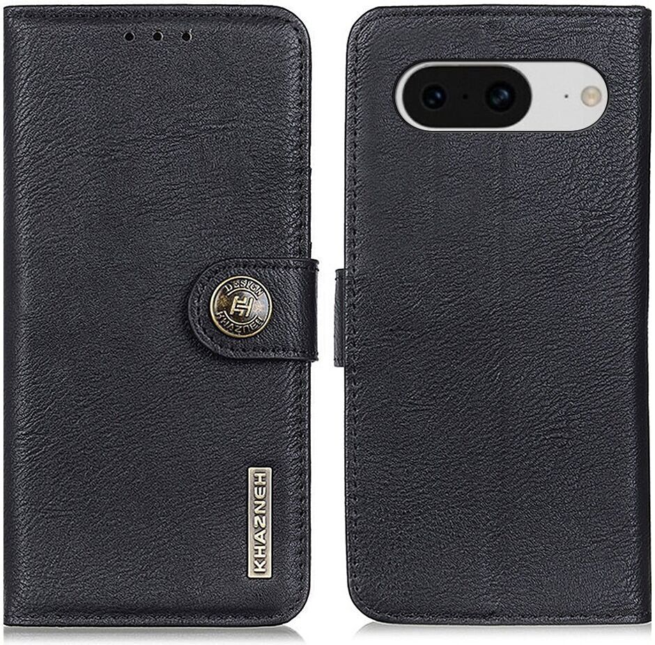 KHAZNEH Google Pixel 8 Hoesje Portemonnee Book Case Zwart afbeelding 2
