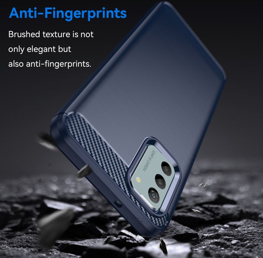 Nokia G22 Hoesje Geborsteld TPU Flexibele Back Cover Blauw afbeelding 4