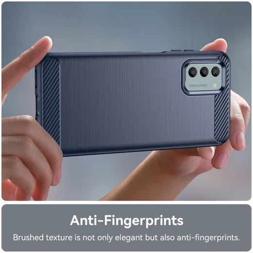Nokia G22 Hoesje Geborsteld TPU Flexibele Back Cover Blauw afbeelding 6