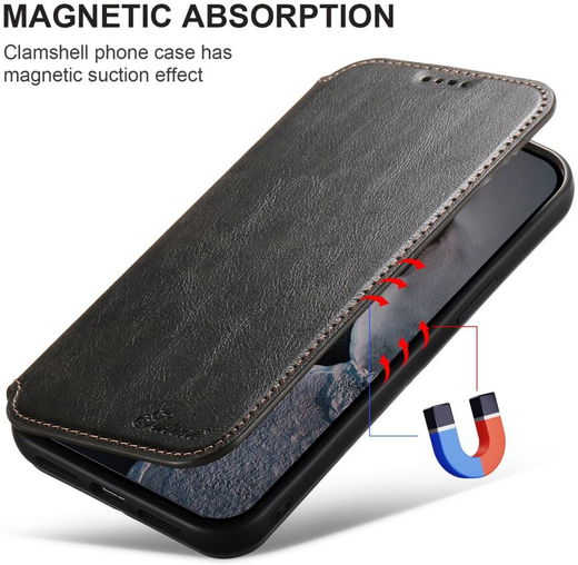 Apple iPhone 13 Pro Hoesje MagSafe Portemonnee Book Case Zwart afbeelding 5