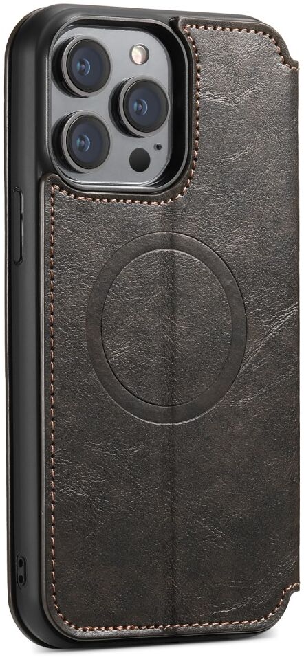 Apple iPhone 13 Pro Hoesje MagSafe Portemonnee Book Case Zwart afbeelding 9