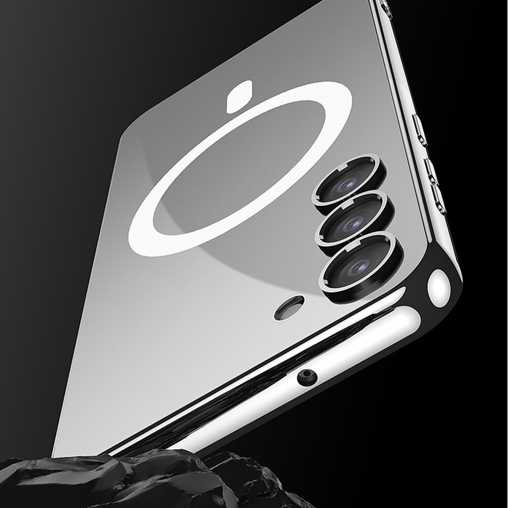 Samsung Galaxy S23 Hoesje MagSafe Back Cover TPU Transparant/Paars afbeelding 5