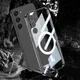 Samsung Galaxy S23 Hoesje MagSafe Back Cover TPU Transparant/Zwart afbeelding 6