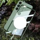Samsung Galaxy S23 Plus Hoesje MagSafe Back Cover Transparant/Zilver afbeelding 2
