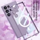 Samsung Galaxy S23 Ultra Hoesje MagSafe Back Cover Transparant/Zwart afbeelding 6