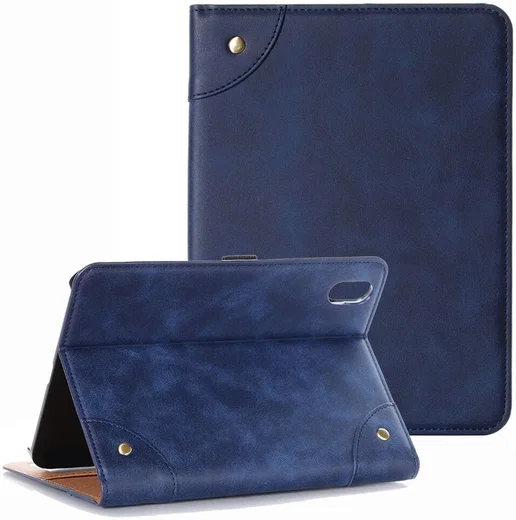 Apple iPad 11 (2025)/10.9 (2022) Hoes Pasjeshouder Book Case met Standaard Blauw afbeelding 1