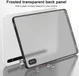 Samsung Galaxy Tab S7 Hoes Matte Back Cover Transparant/Zwart afbeelding 3
