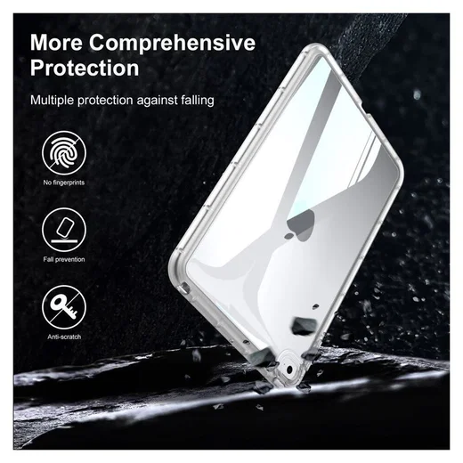 Apple iPad Mini 4 / Mini 5 Hoes Schokbestendige Back Cover Transparant afbeelding 3