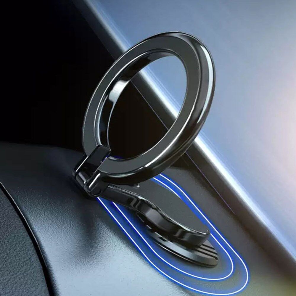 Universele Dashboard MagSafe Ring Telefoonhouder Auto Zwart afbeelding 2