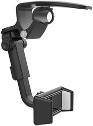 Universele Telefoonhouder Auto Zonneklep/Dashboard/Stuur/Spiegel Zwart afbeelding