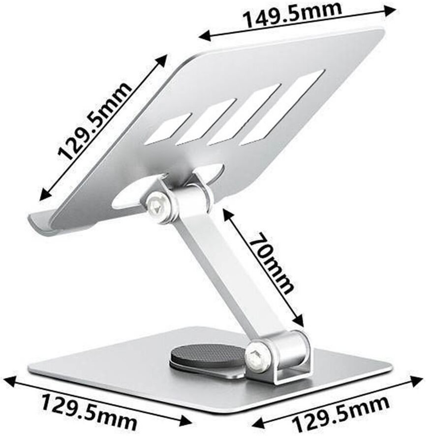 Universele Verstelbare Bureau Houder Smartphone/Tablet/Laptop Zwart afbeelding 3