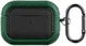 Airpods Pro 1/2 Kunstlederen Schokbestendig Hoesje Zwart/Groen afbeelding 1