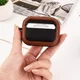 Airpods Pro 1/2 Kunstlederen Schokbestendig Hoesje Zwart/Groen afbeelding 5