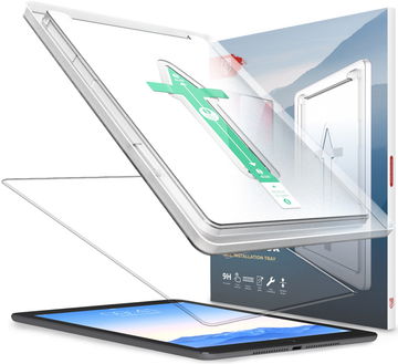 Rosso iPad 9.7 2017/2018/Air 2 Tempered Glass met Installatietray