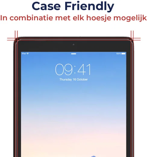 Rosso iPad 9.7 2017/2018/Air 2 Tempered Glass met Installatietray afbeelding 4