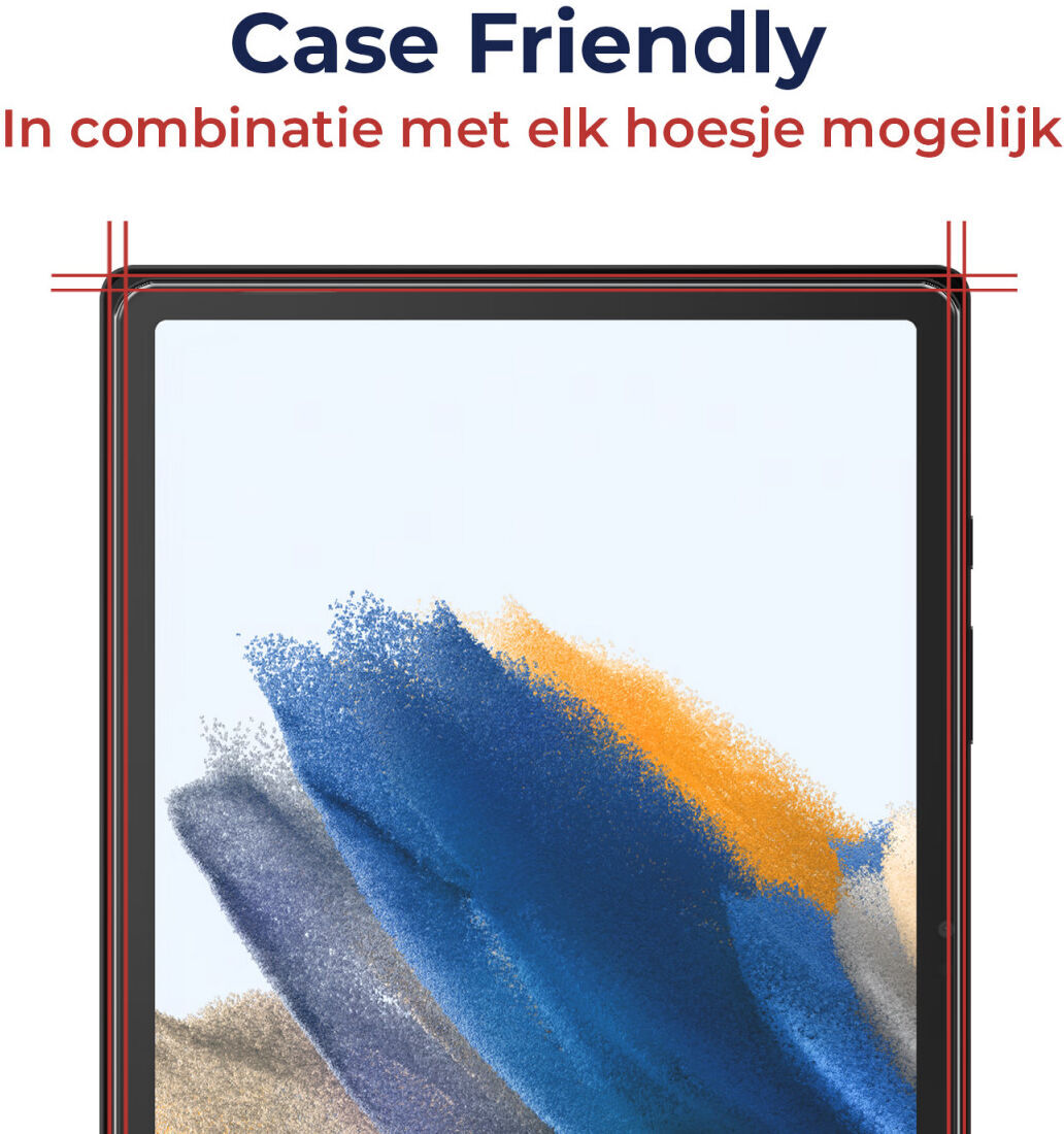 Rosso Samsung Galaxy Tab A8 Tempered Glass met Installatietray afbeelding 4