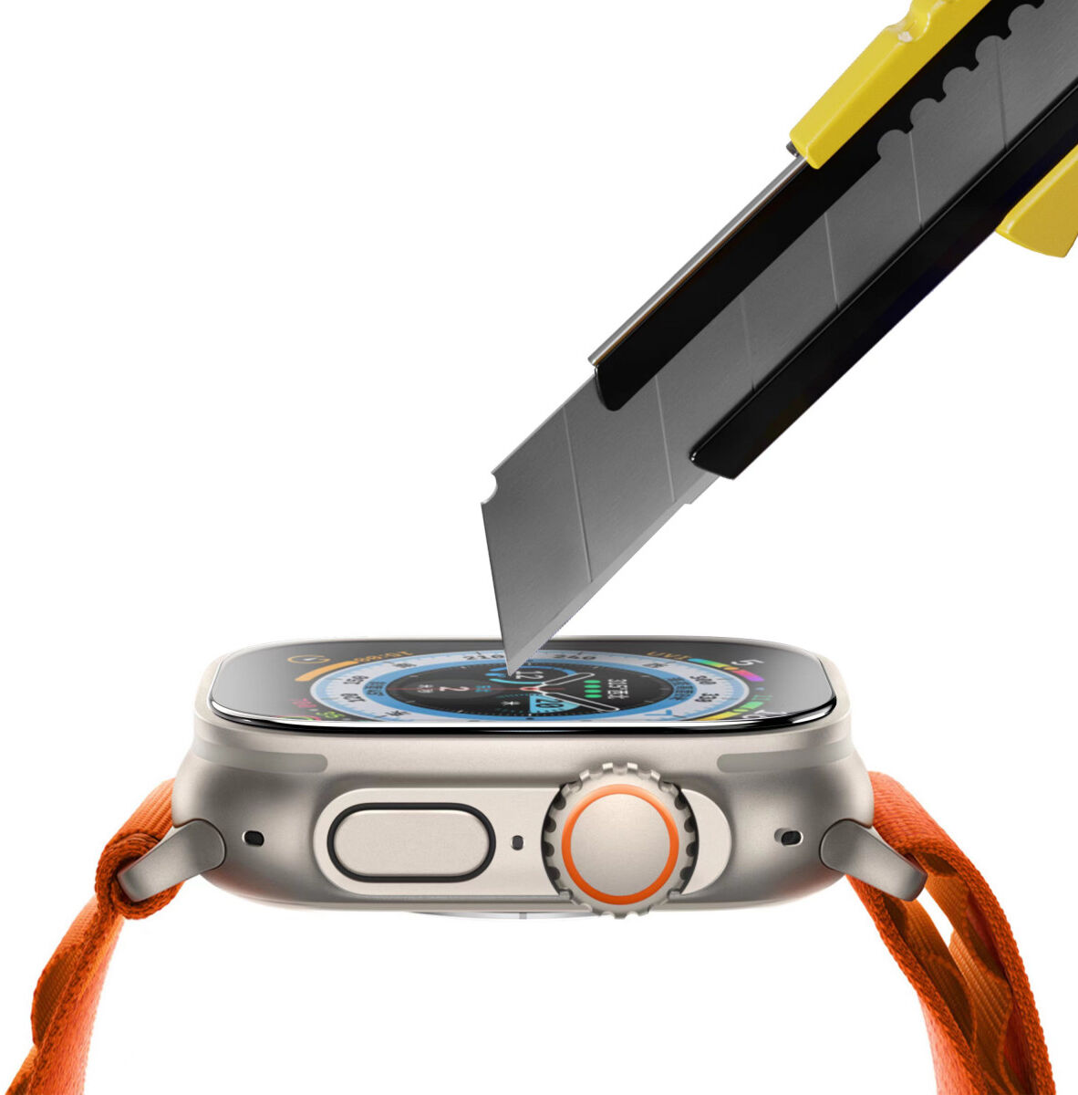 Rosso Apple Watch Ultra 3/2/1 Tempered Glass met Installatietray afbeelding 6