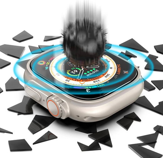 Rosso Apple Watch Ultra 3/2/1 Tempered Glass met Installatietray afbeelding 7