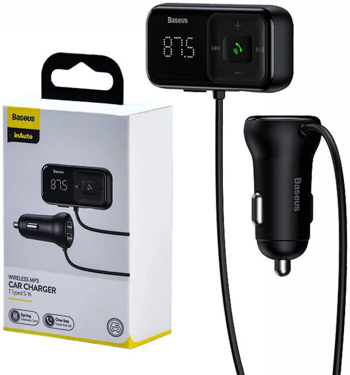 Baseus Dubbele USB Autolader en Bluetooth FM Muziek Transmitter 15W afbeelding 6