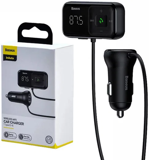 Baseus Dubbele USB Autolader en Bluetooth FM Muziek Transmitter 15W afbeelding 6