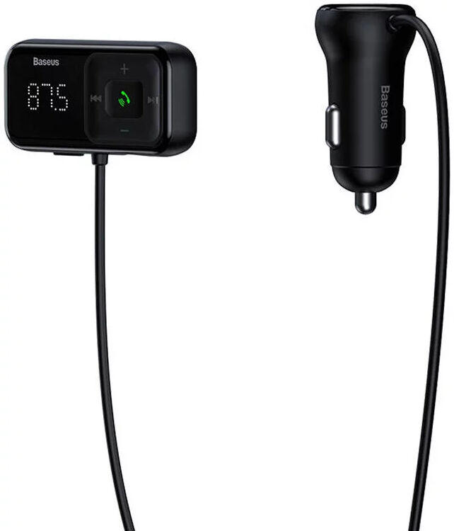 Baseus Dubbele USB Autolader en Bluetooth FM Muziek Transmitter 15W afbeelding 4