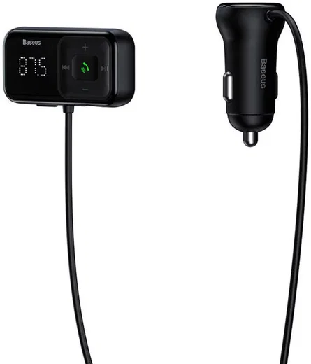 Baseus Dubbele USB Autolader en Bluetooth FM Muziek Transmitter 15W afbeelding 4